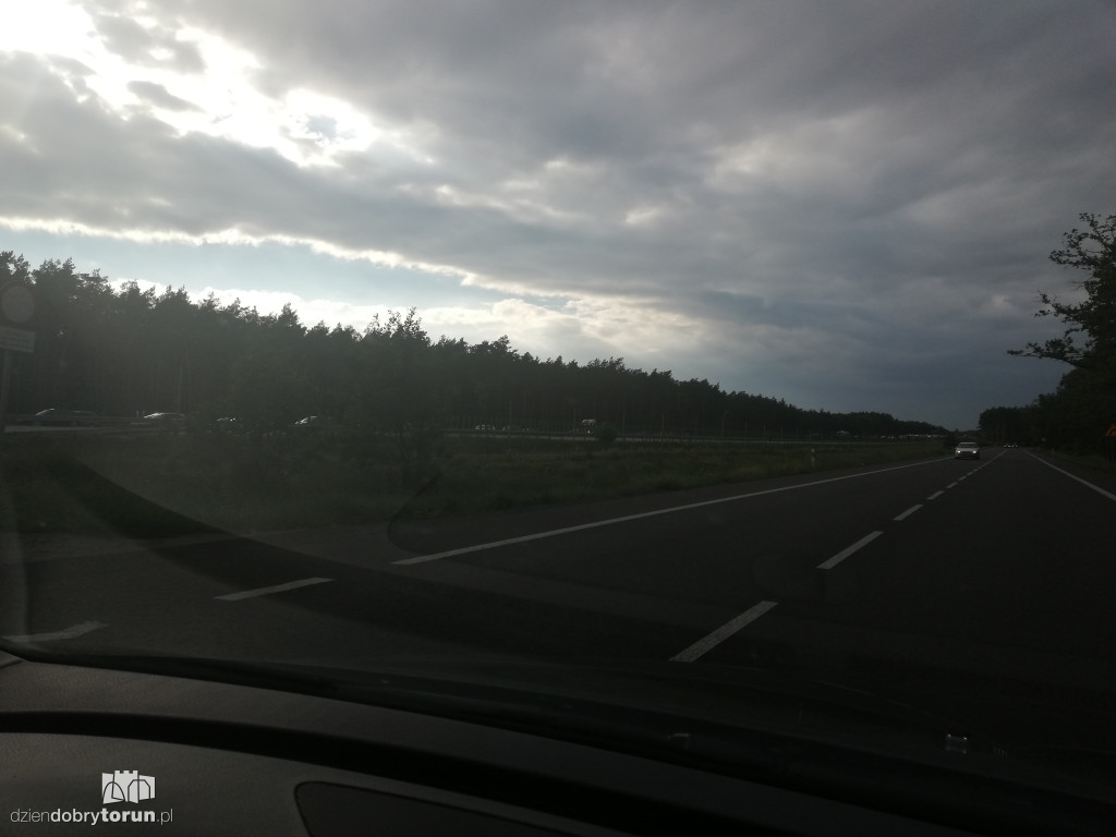 Korki na autostradzie i DK91