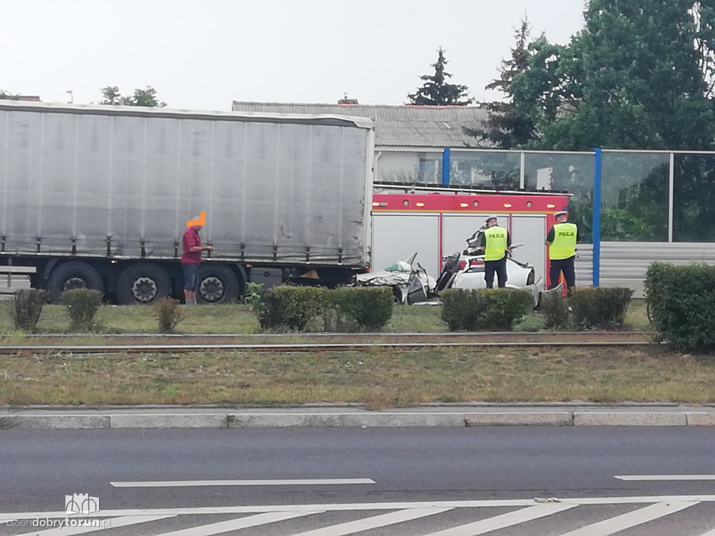 Wypadek na Szosie Lubickiej w Toruniu