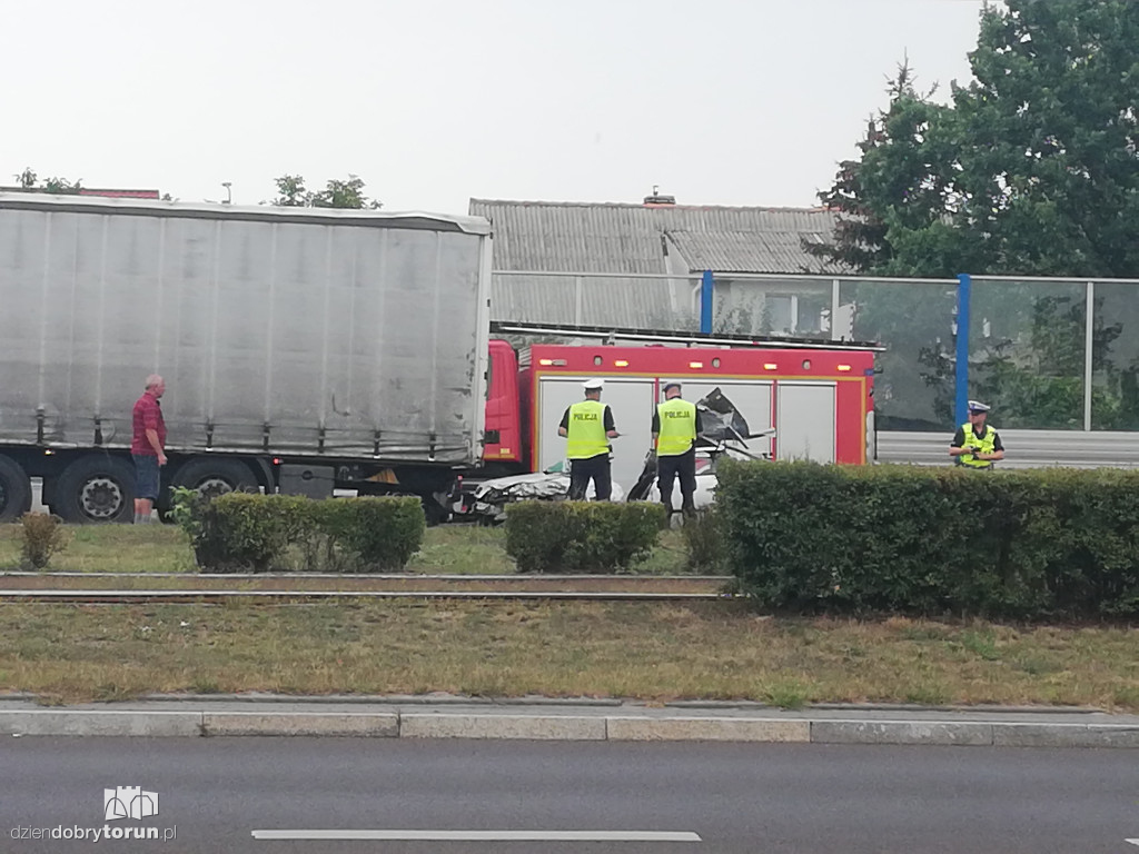 Wypadek na Szosie Lubickiej w Toruniu