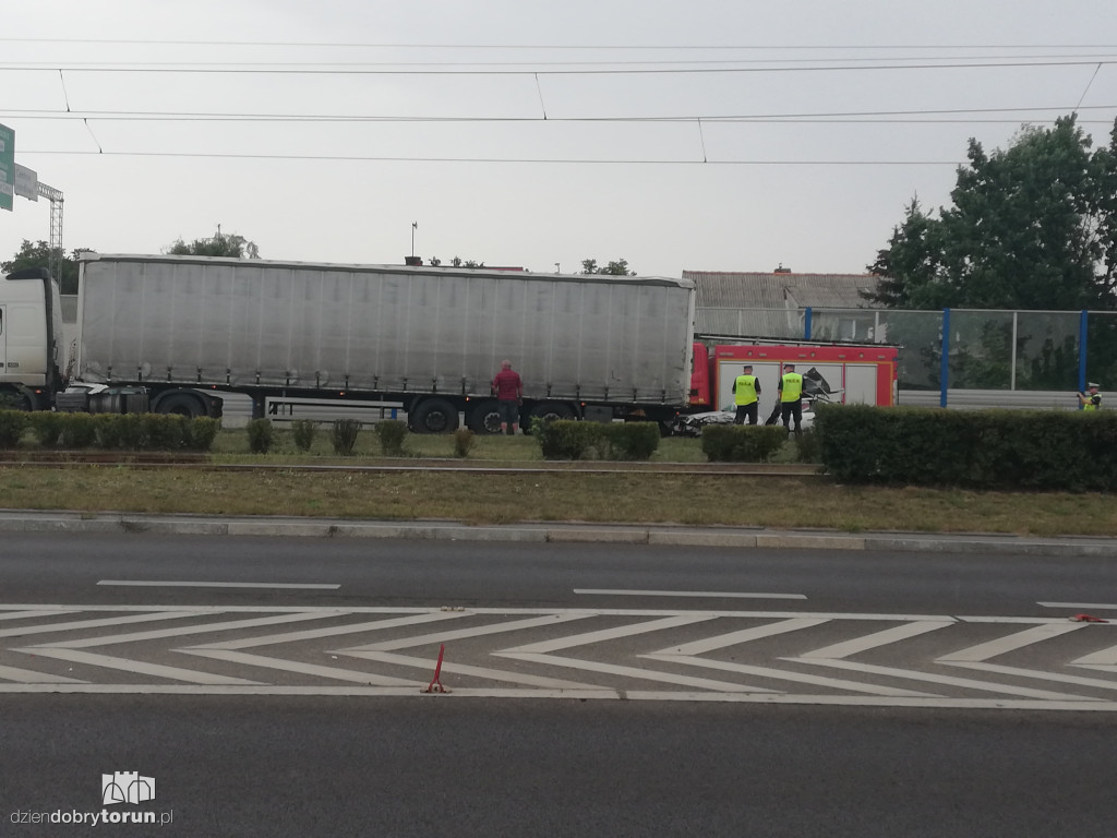 Wypadek na Szosie Lubickiej w Toruniu