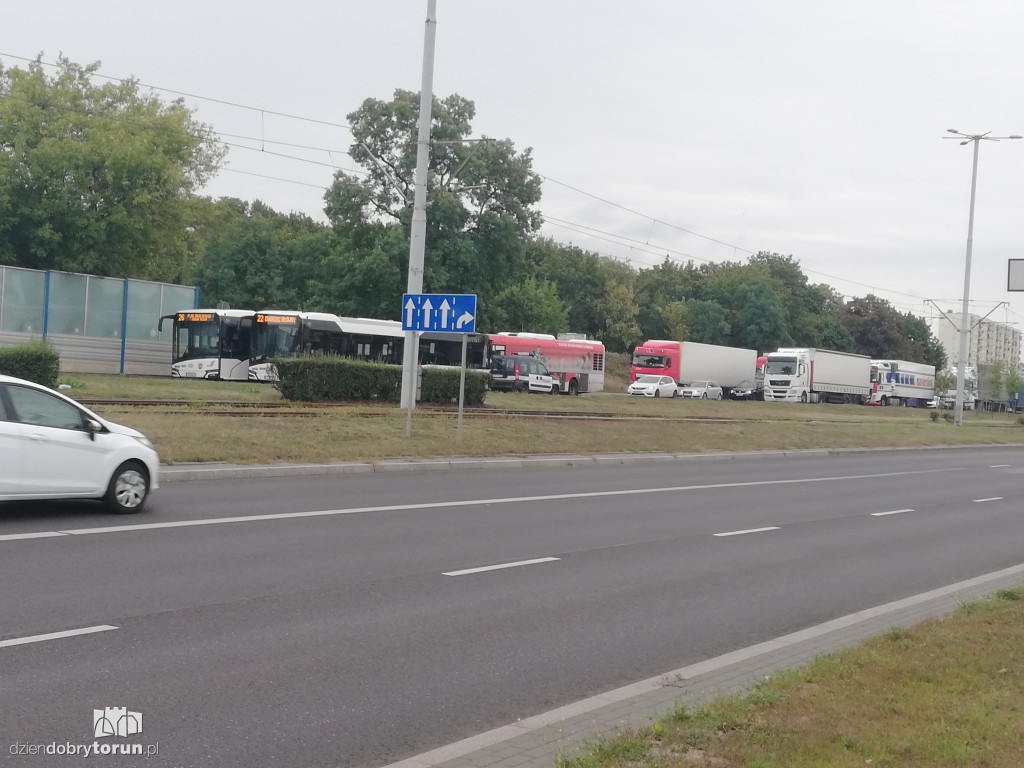 Wypadek na Szosie Lubickiej w Toruniu