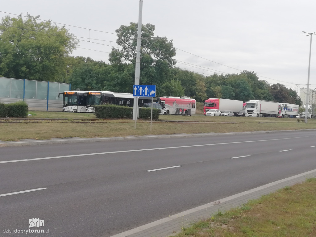 Wypadek na Szosie Lubickiej w Toruniu