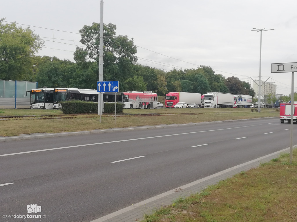 Wypadek na Szosie Lubickiej w Toruniu