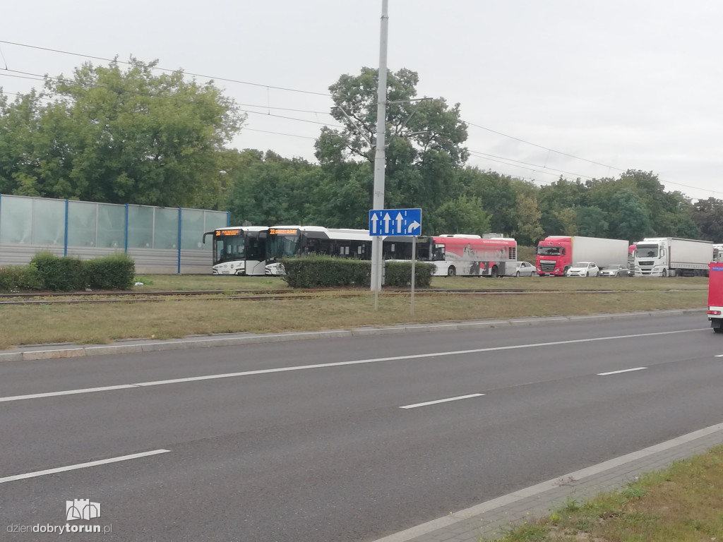 Wypadek na Szosie Lubickiej w Toruniu