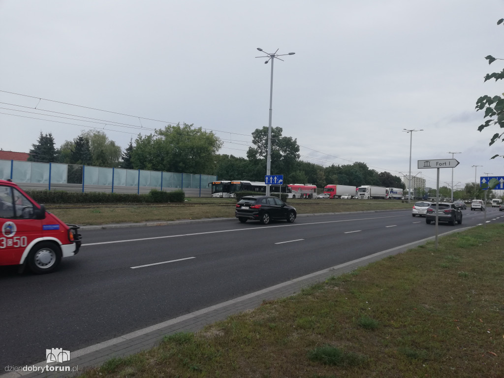 Wypadek na Szosie Lubickiej w Toruniu