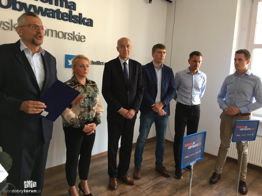 Konferencja prasowa KO przed wyborami