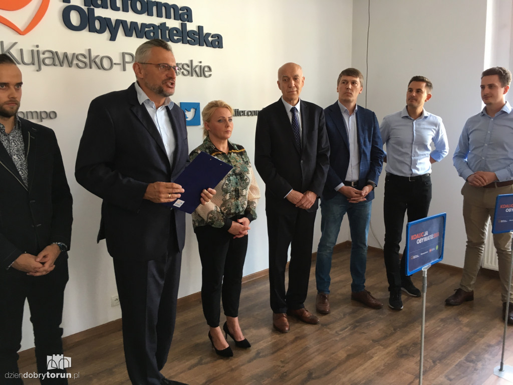 Konferencja prasowa KO przed wyborami
