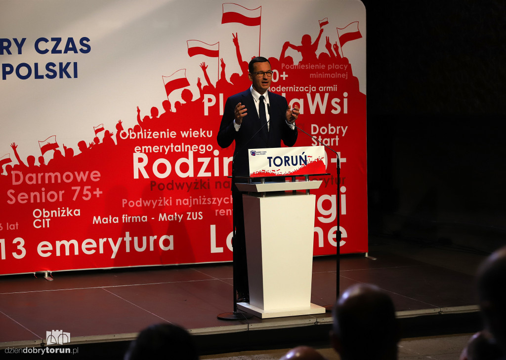Mateusz Morawiecki odwiedził Toruń