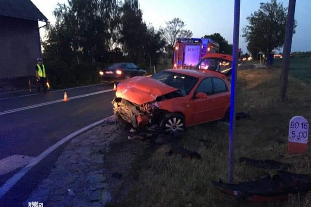 Bardzo groźnie na DK15 w Brzeźnie