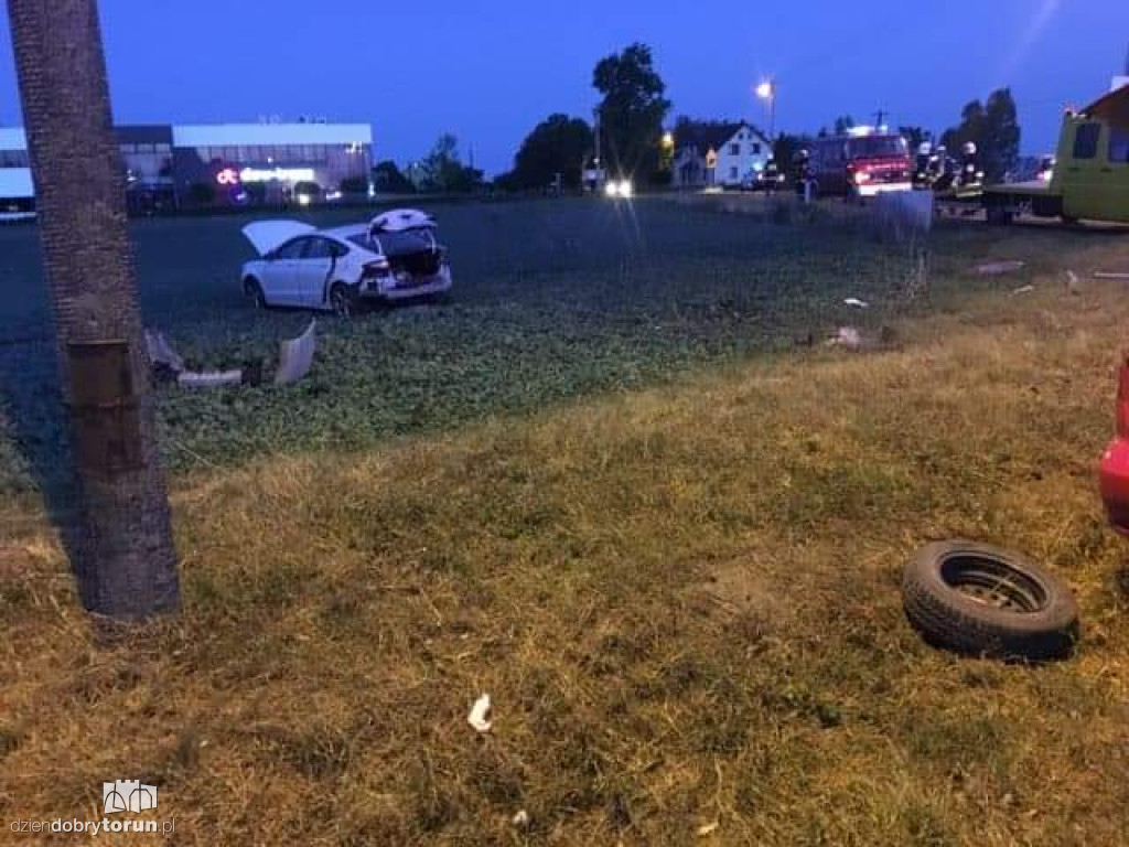 Bardzo groźnie na DK15 w Brzeźnie