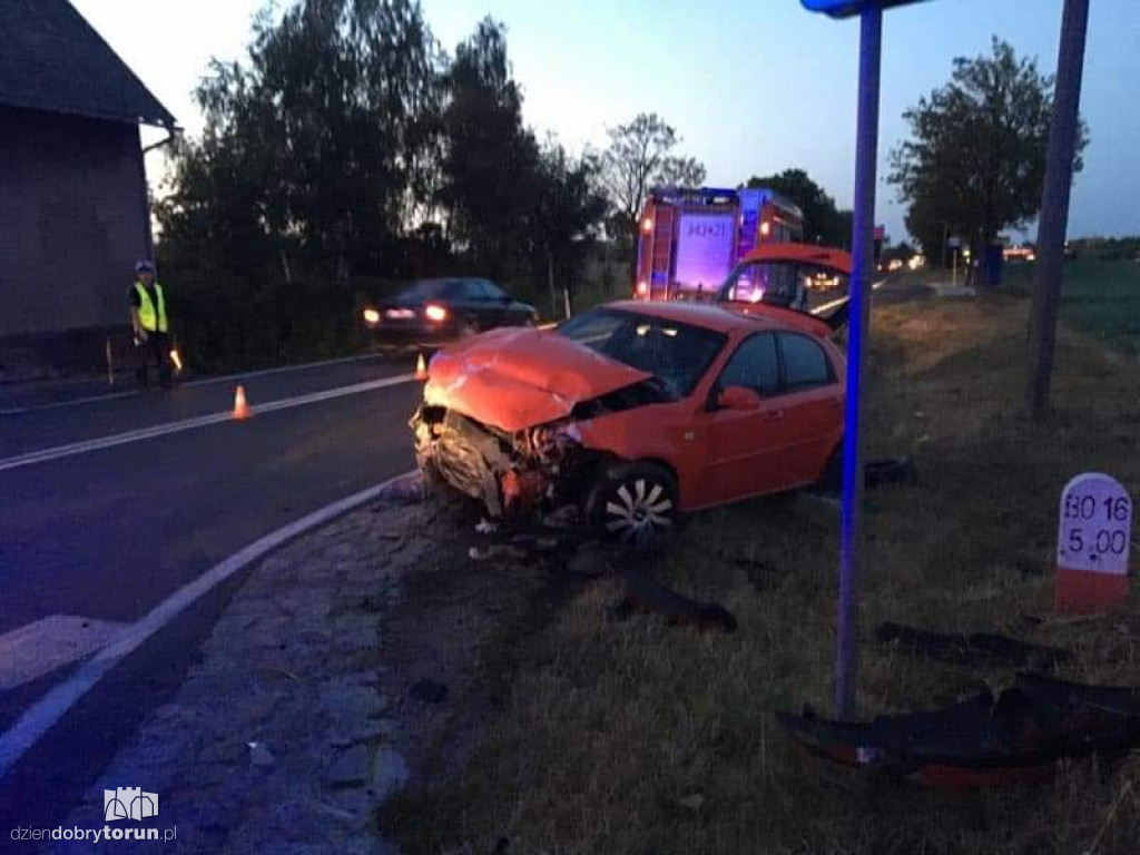 Bardzo groźnie na DK15 w Brzeźnie