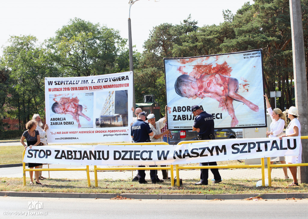 Pikieta przeciwko aborcji