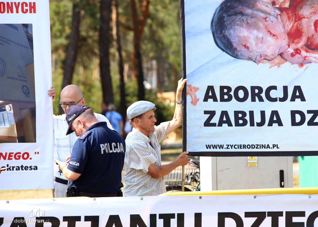 Pikieta przeciwko aborcji