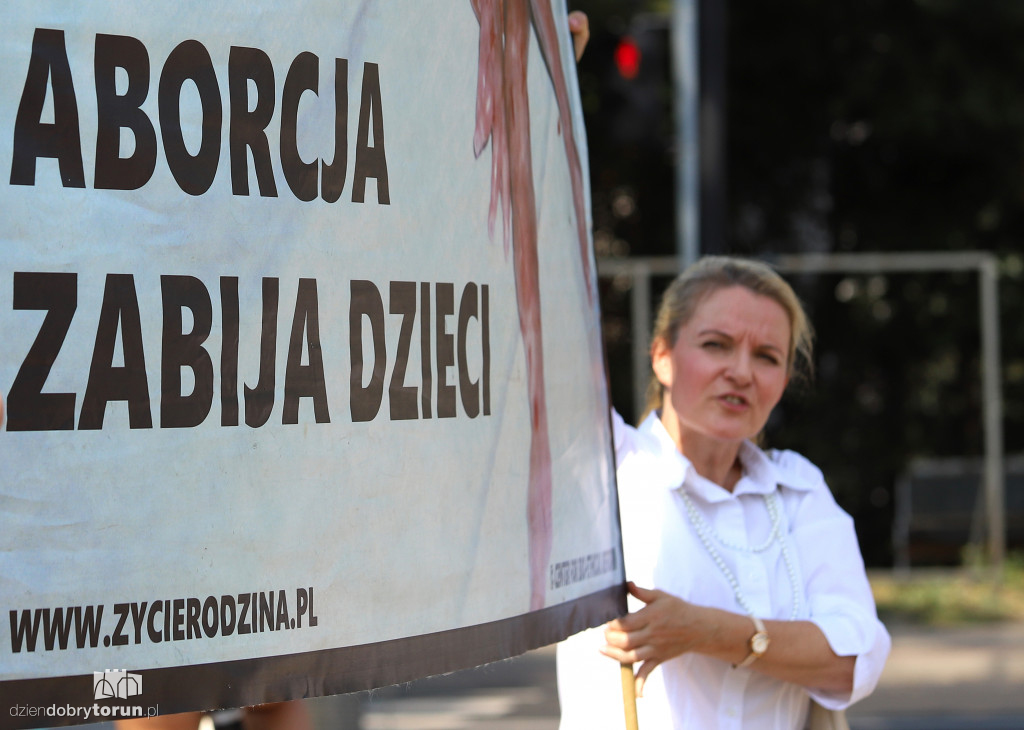 Pikieta przeciwko aborcji