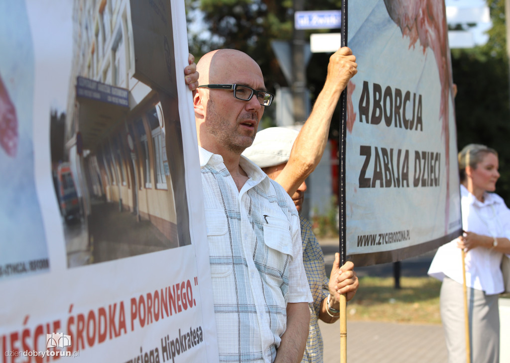 Pikieta przeciwko aborcji