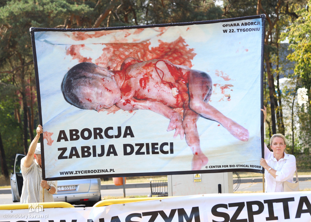 Pikieta przeciwko aborcji