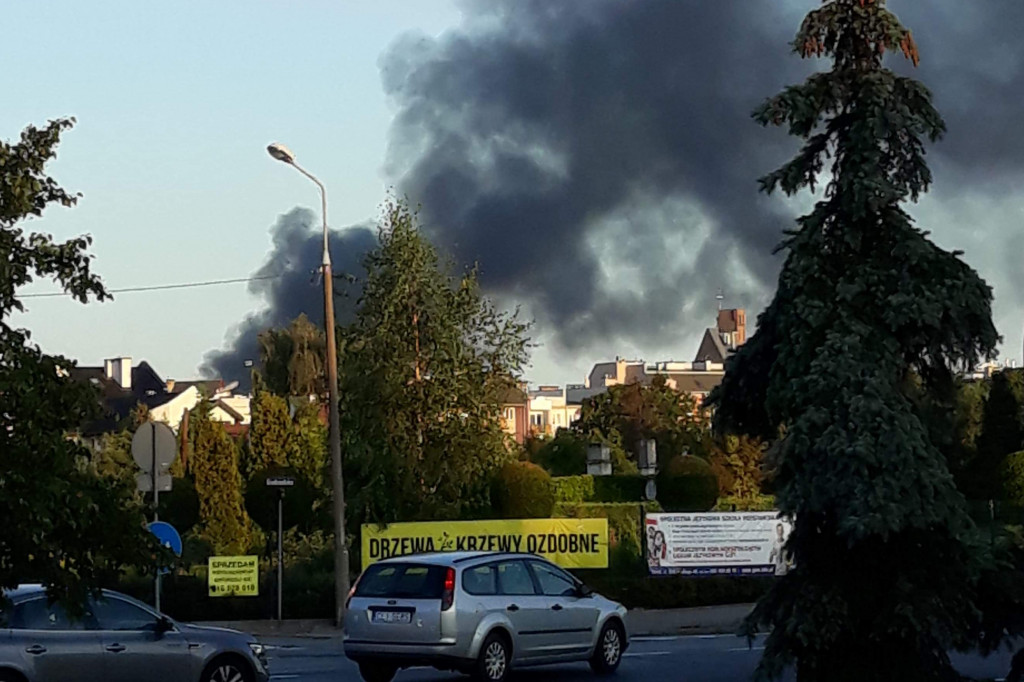 Pożar składu węgla przy Szosie Chełmińskiej