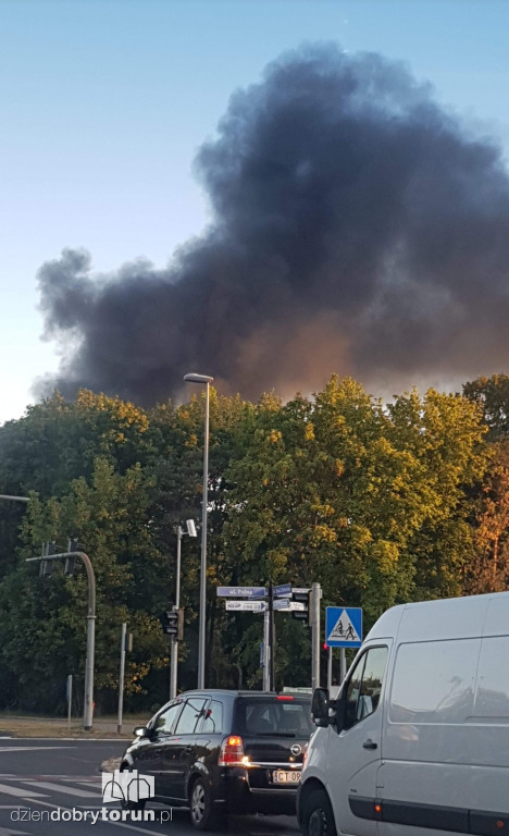 Pożar składu węgla przy Szosie Chełmińskiej