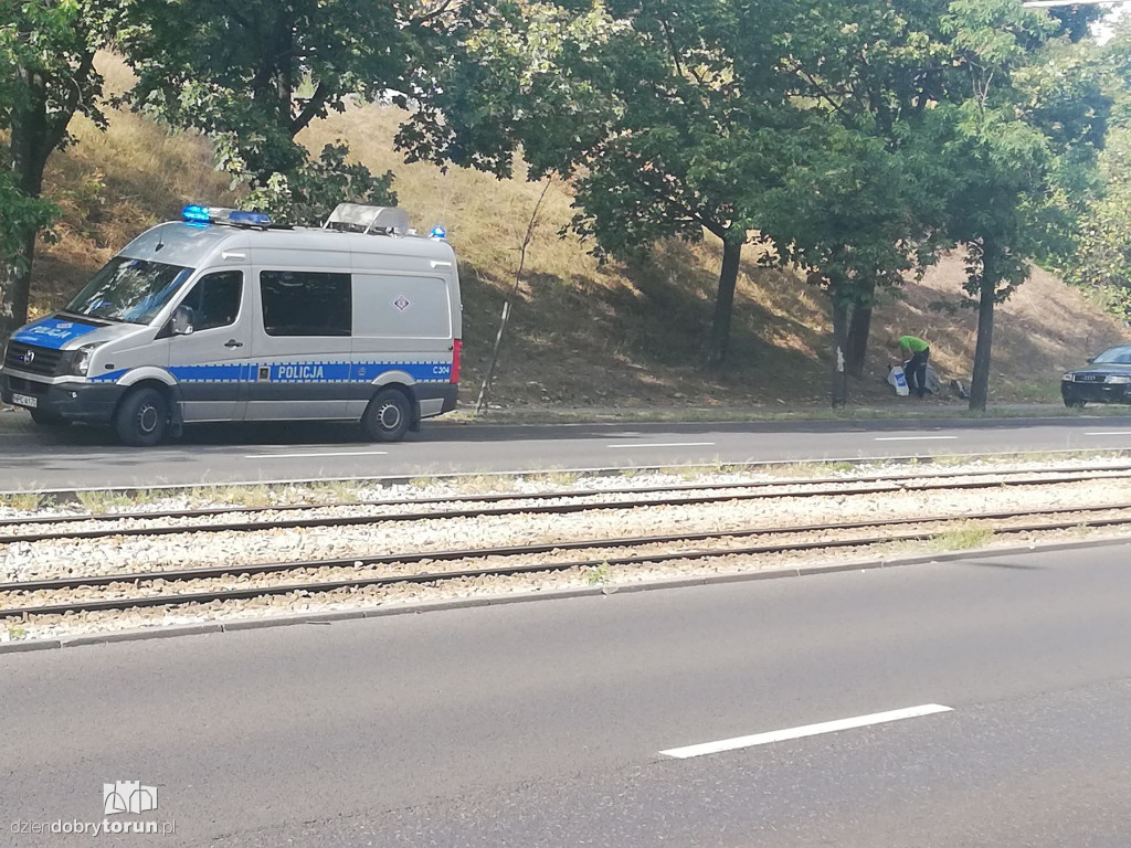 Zdarzenie drogowe na ul. Waryńskiego