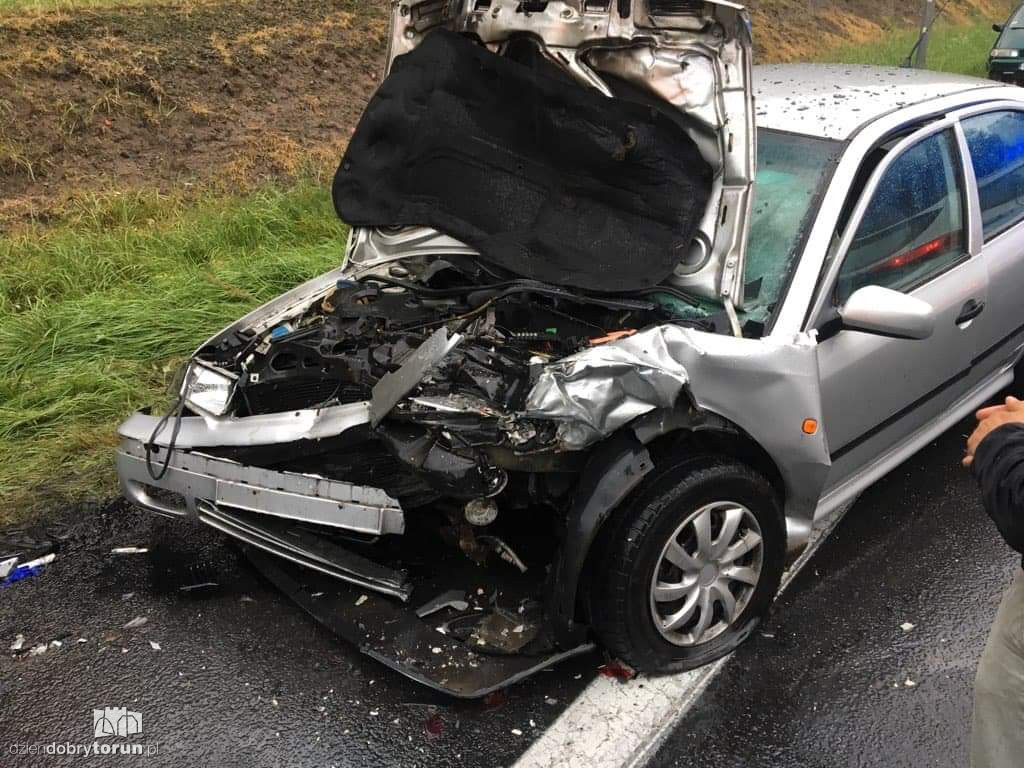 Wypadek na S10 pod Toruniem