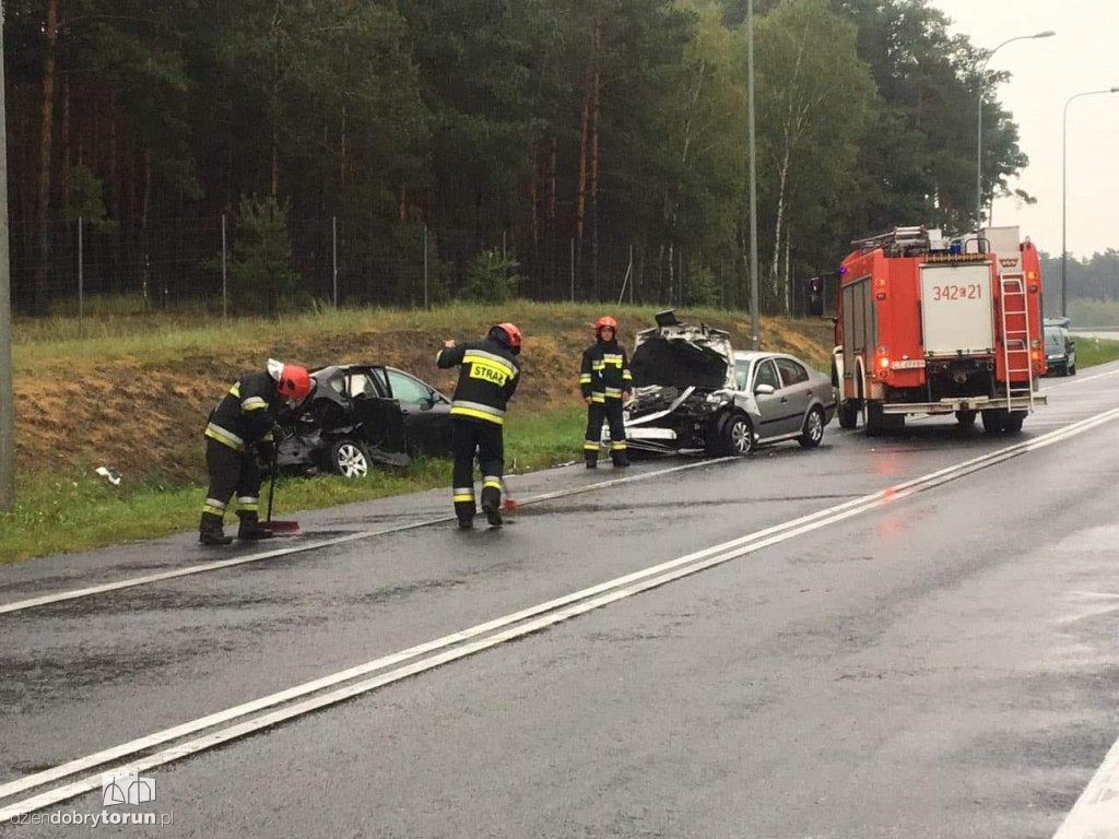 Wypadek na S10 pod Toruniem