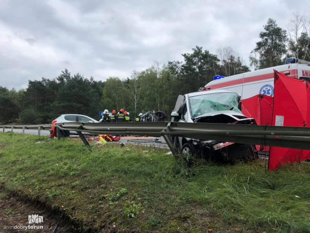 Tragiczny wypadek w Przyłubiu na DK10