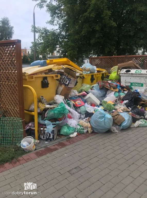 Znowu śmieci przy Młodzieżowej!