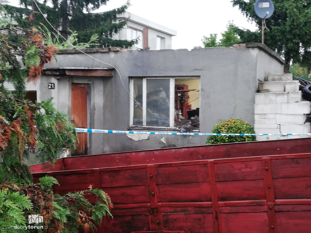 Pożar domu mieszkalnego na Bielawach