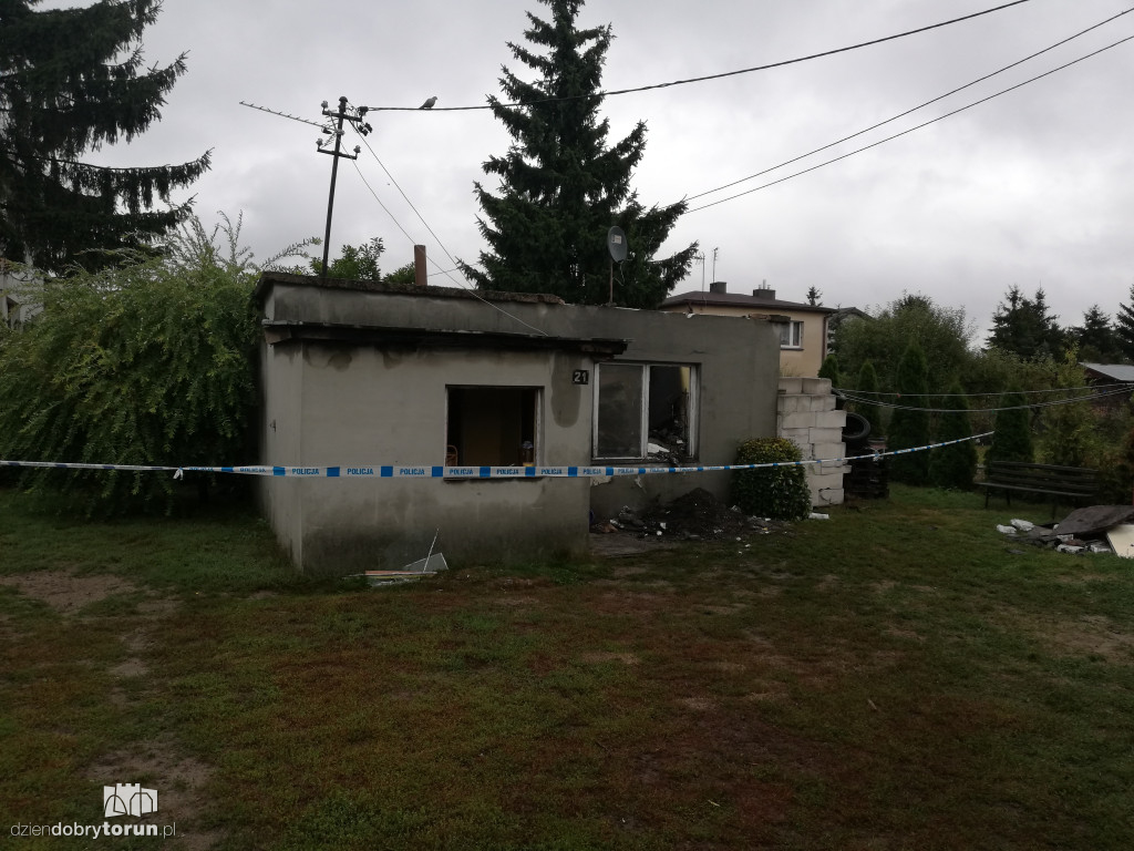 Pożar domu mieszkalnego na Bielawach