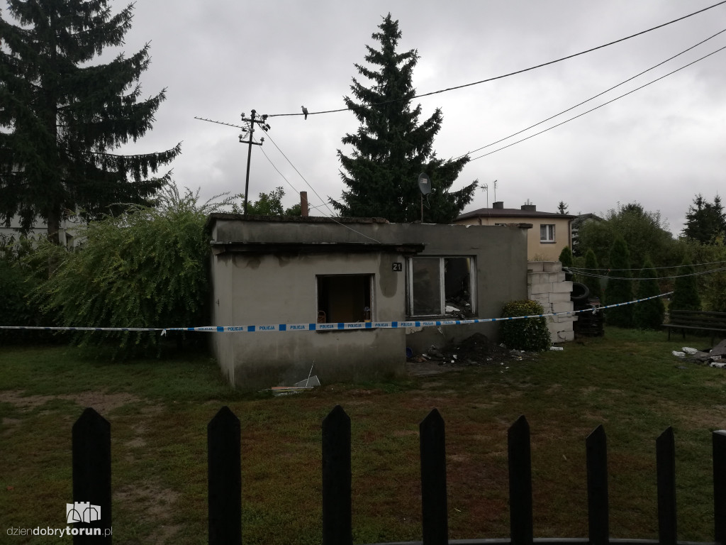 Pożar domu mieszkalnego na Bielawach