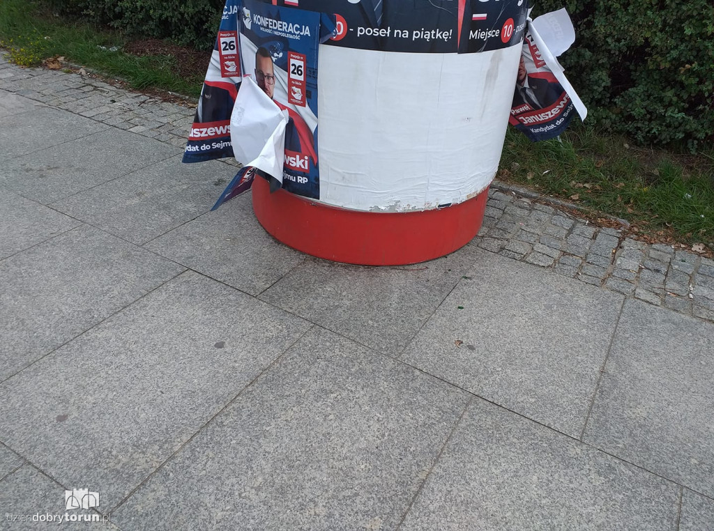 Na potęgę niszczą plakaty Konfederacji