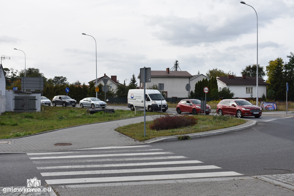 Wypadek na rondzie w Gniewkowie