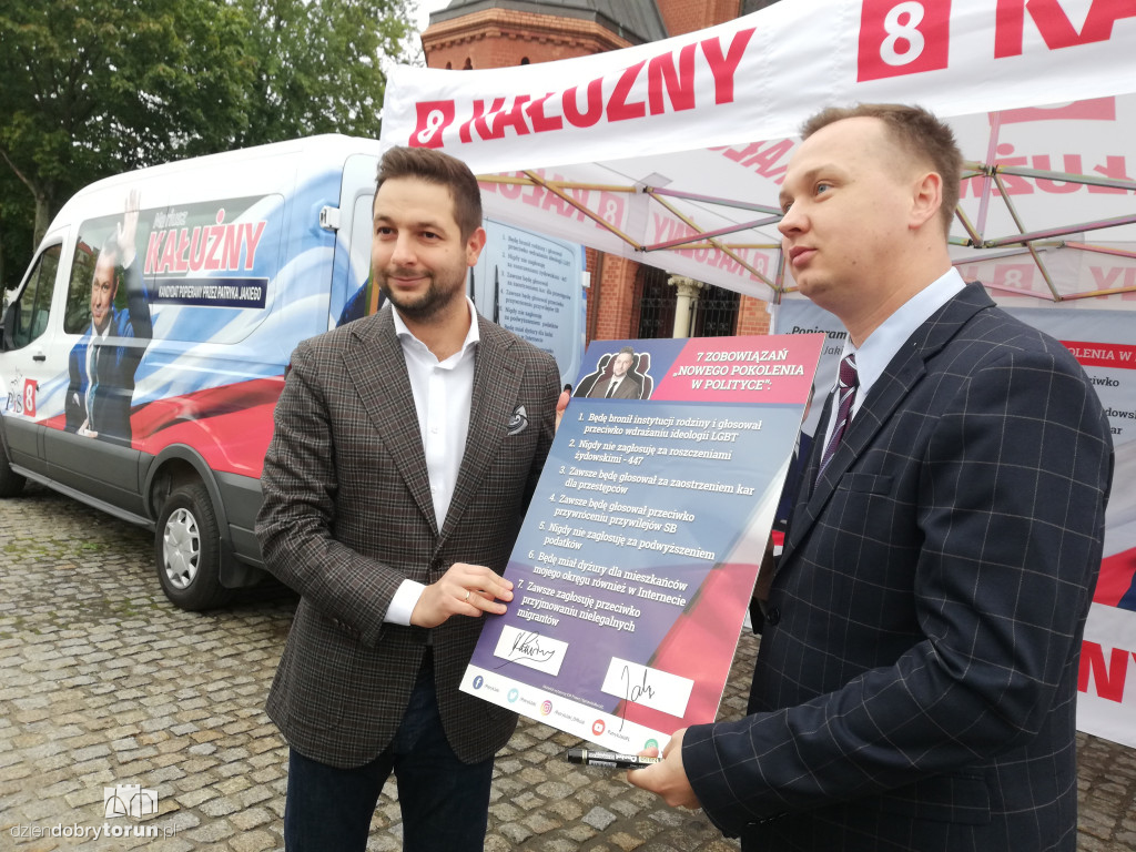 Konferencja Patryka Jakiego i Mariusza