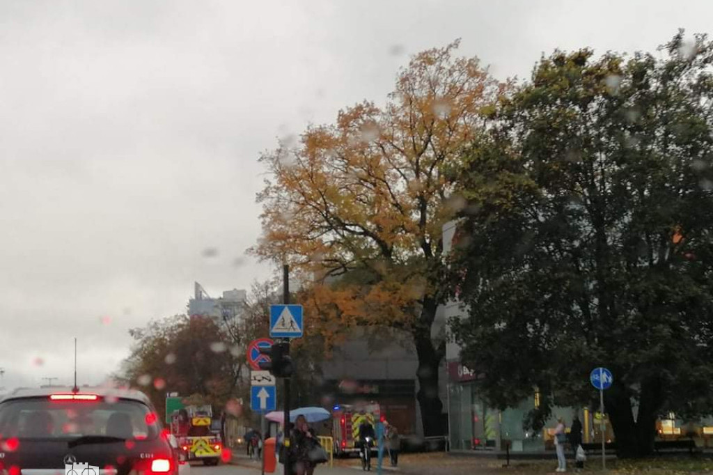 Alarm przeciwpożarowy przy Czerwonej Drodze