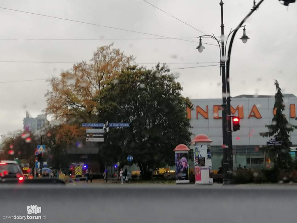 Alarm przeciwpożarowy przy Czerwonej Drodze