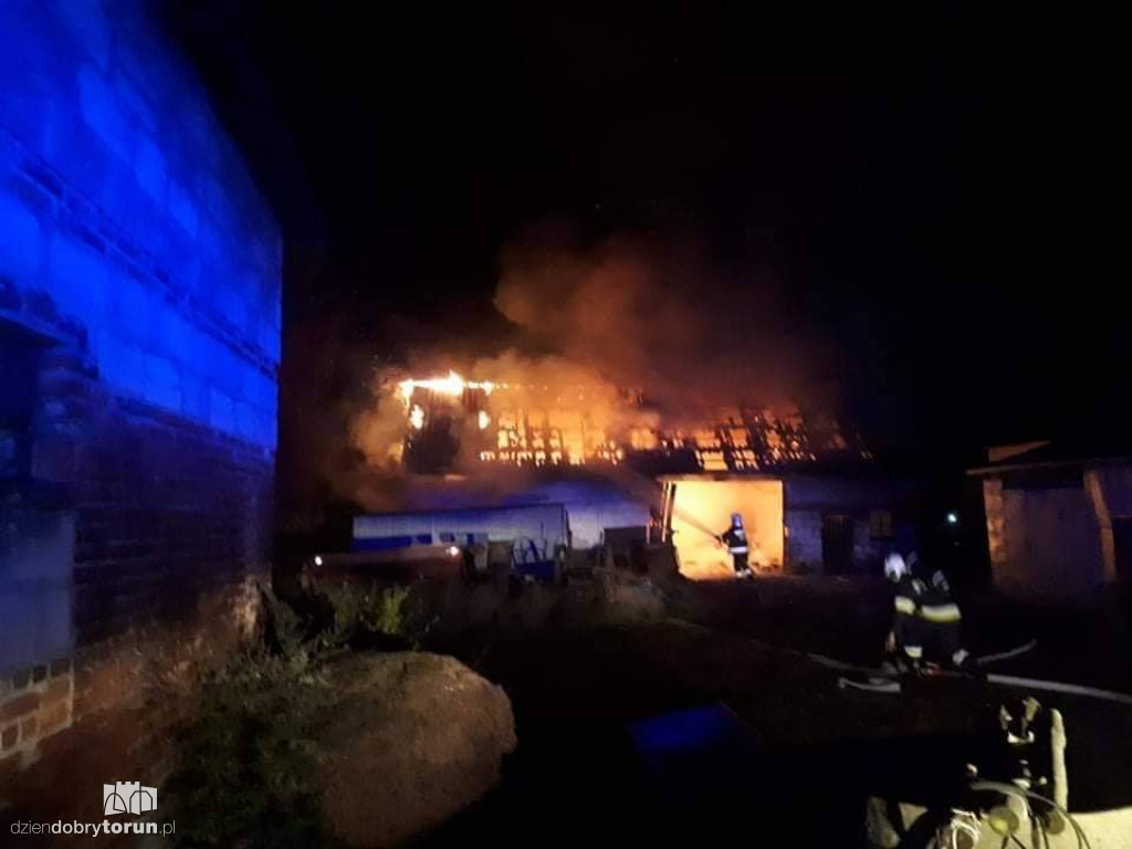 Pożar stodoły w Solcu Kujawskim