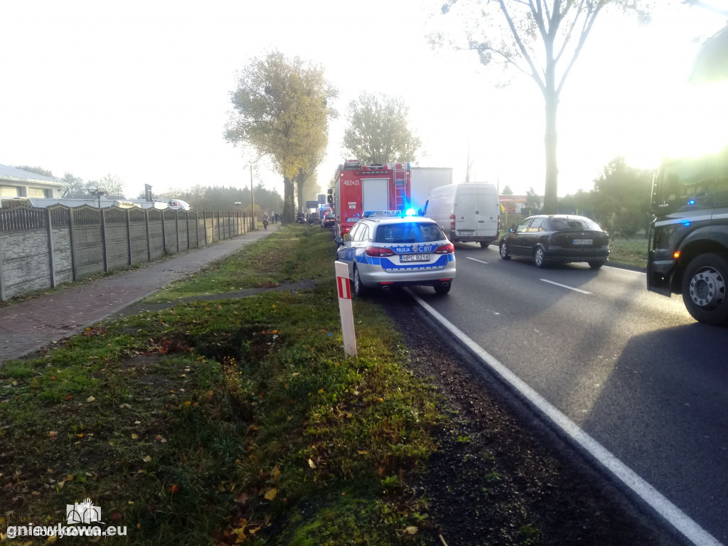 Wypadek w Gniewkowie na DK15