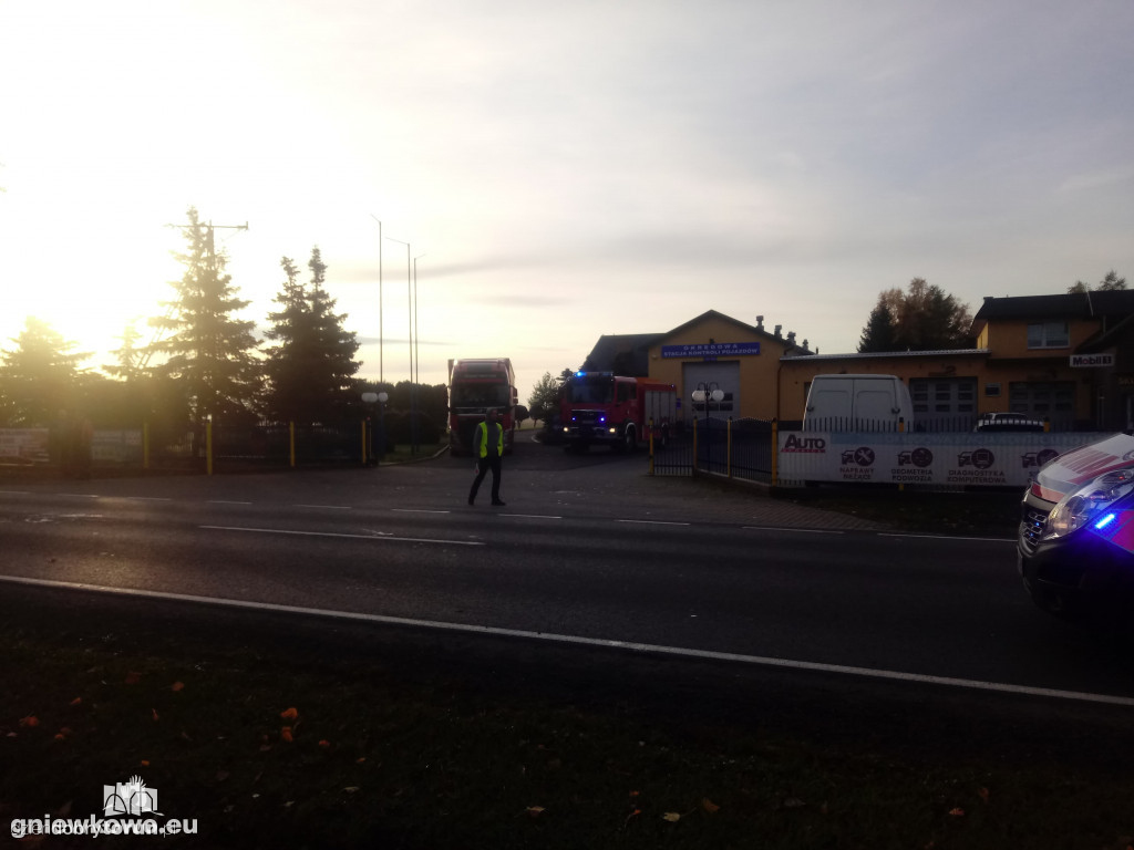 Wypadek w Gniewkowie na DK15