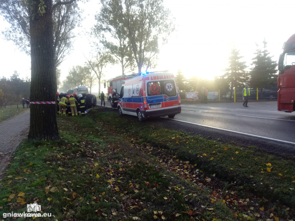 Wypadek w Gniewkowie na DK15
