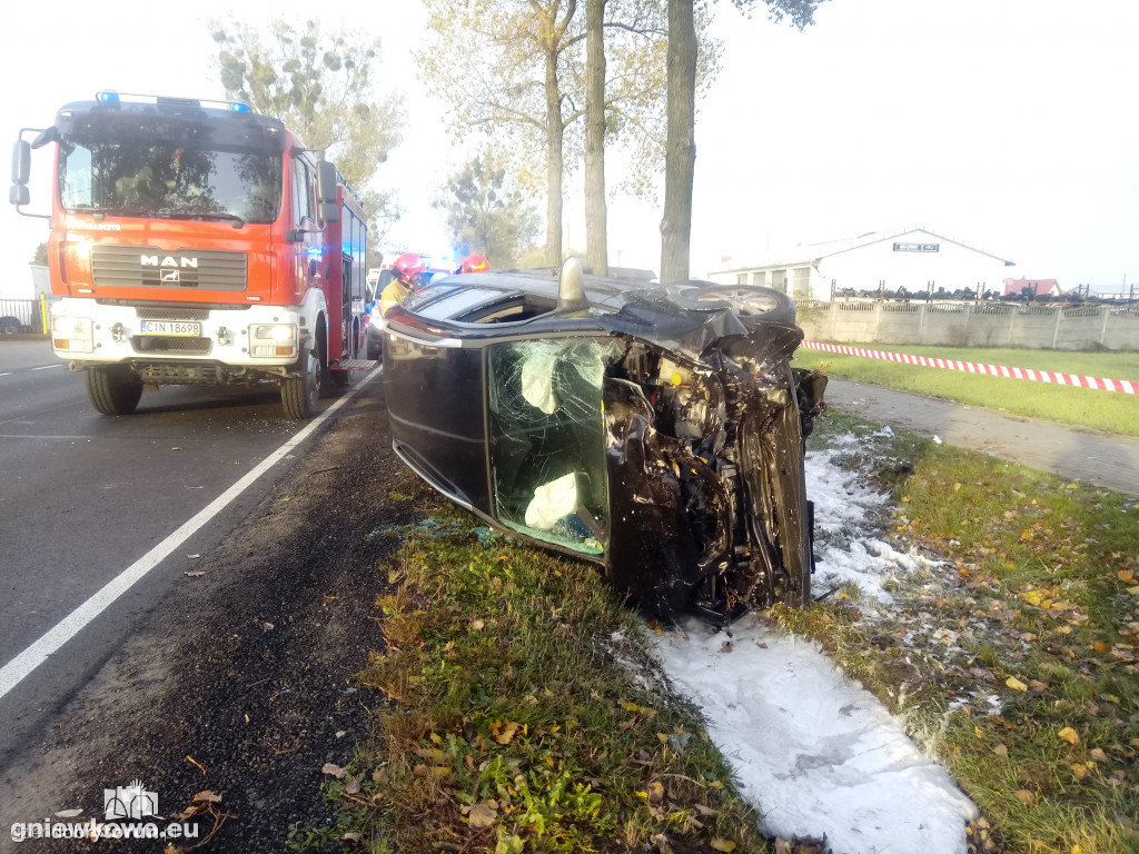 Wypadek w Gniewkowie na DK15