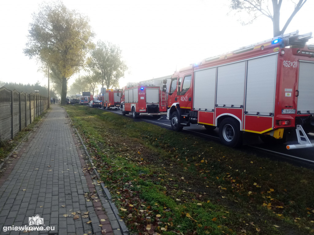 Wypadek w Gniewkowie na DK15