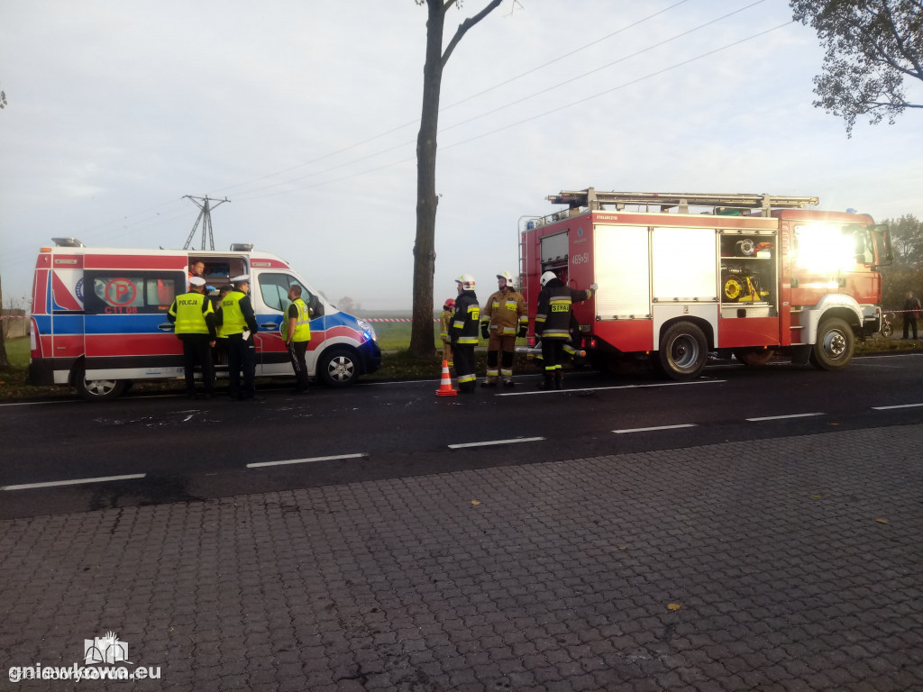 Wypadek w Gniewkowie na DK15