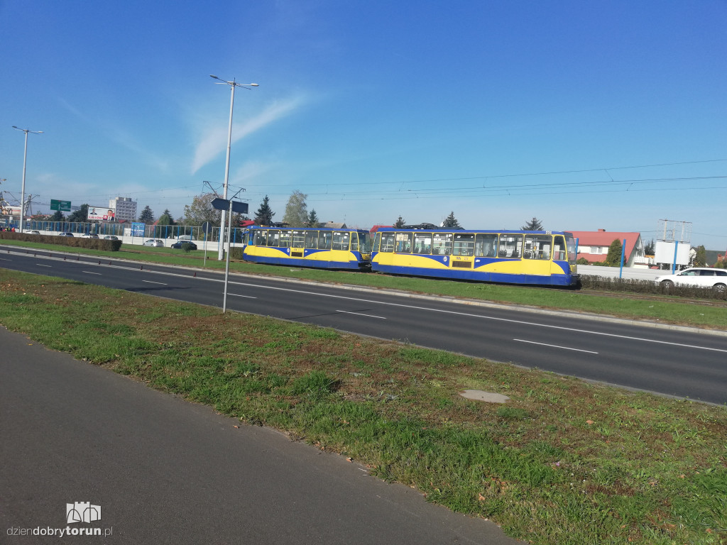 Wykolejenie tramwaju przy Szosie Lubickiej