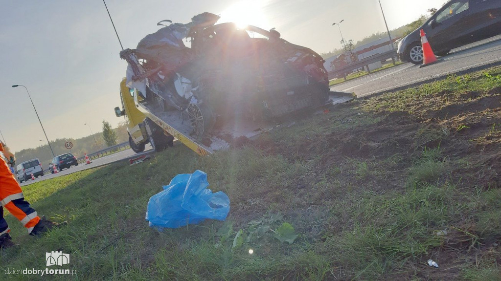 Groźne zderzenie na A1 w Nowej Wsi