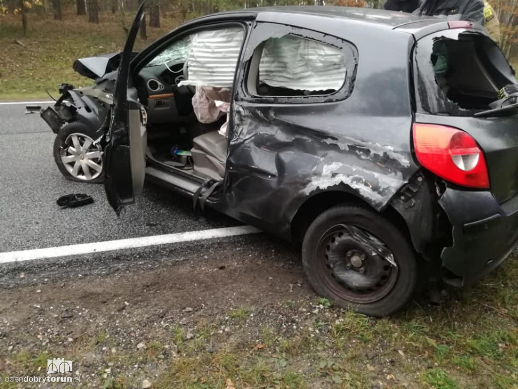 Wypadek na DK w Przyłubiu pod Toruniem
