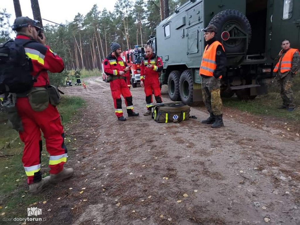 Poszukiwania grzybiarza w Puszczy Bydgoskiej