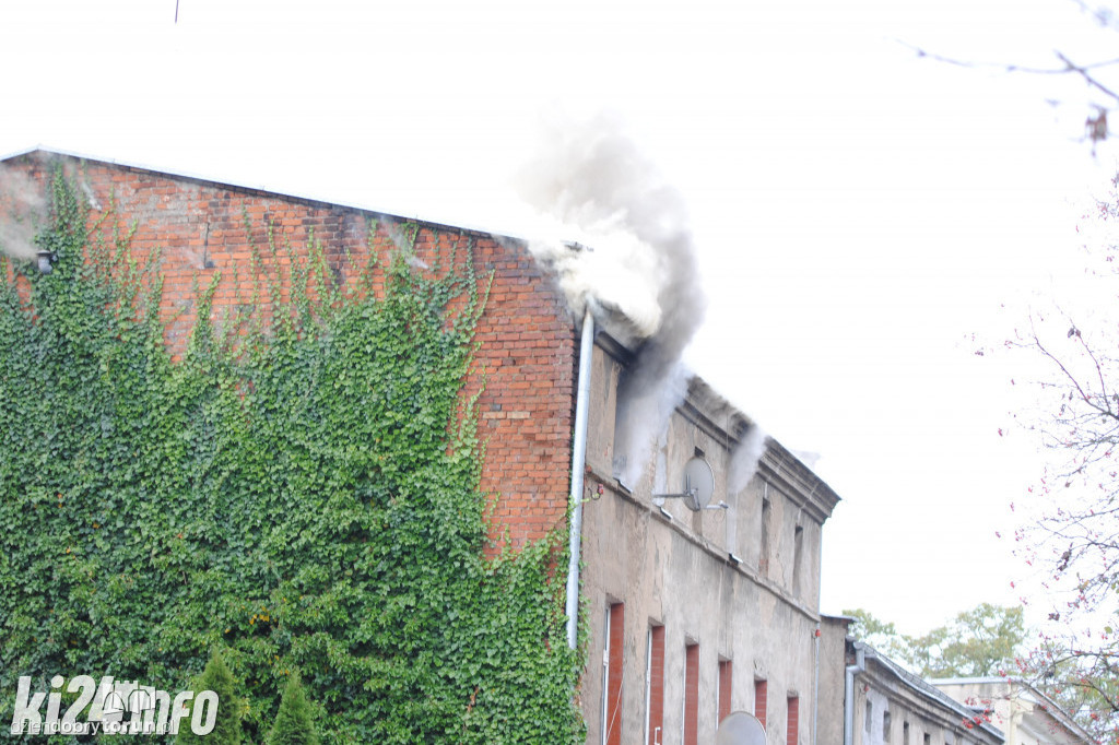 Pożar w mieszkaniu w Inowrocławiu