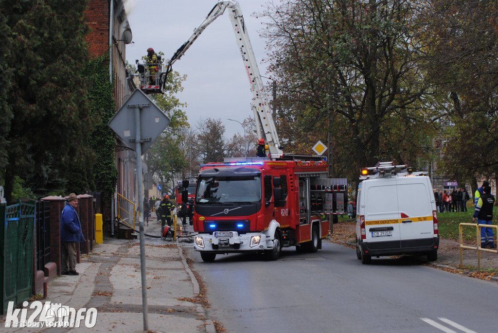 Pożar w mieszkaniu w Inowrocławiu