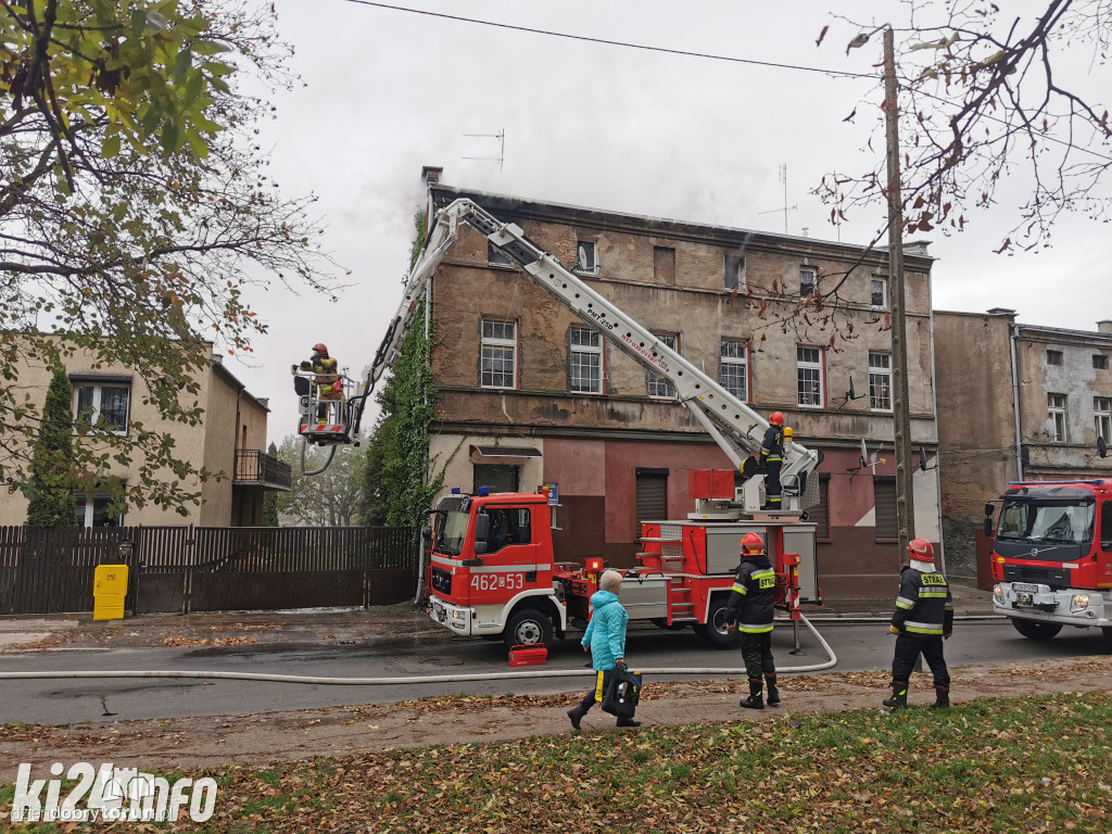 Pożar w mieszkaniu w Inowrocławiu