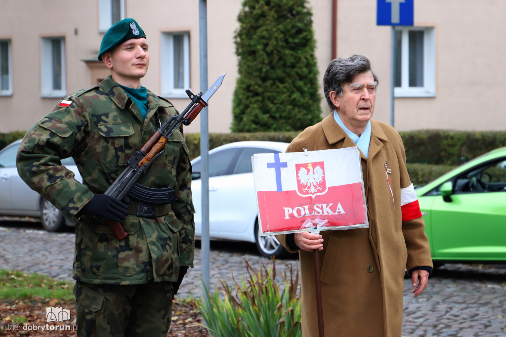 Złożenie kwiatów pod pomnikiem gen. Józefa Hallera